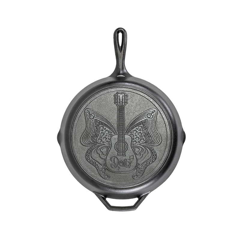12 Inch Love is Like a Butterfly Dolly Parton Skillet