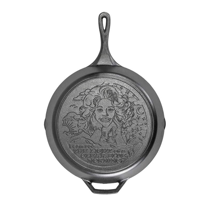 13.25 Inch Light of a Clear Blue Morning Dolly Parton Skillet
